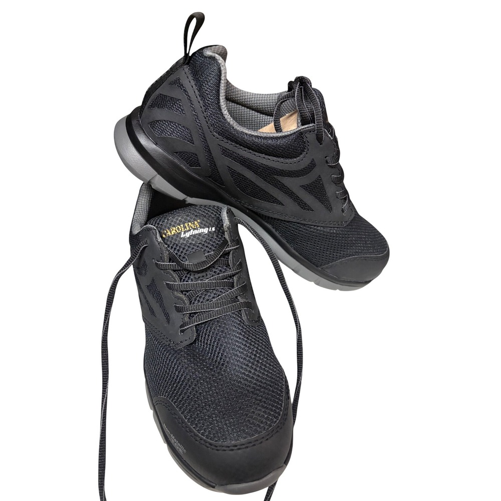 Carolina Lytning New No Box LS CA1940 Womens 7.5 W Black Safety Toe Work Shoes